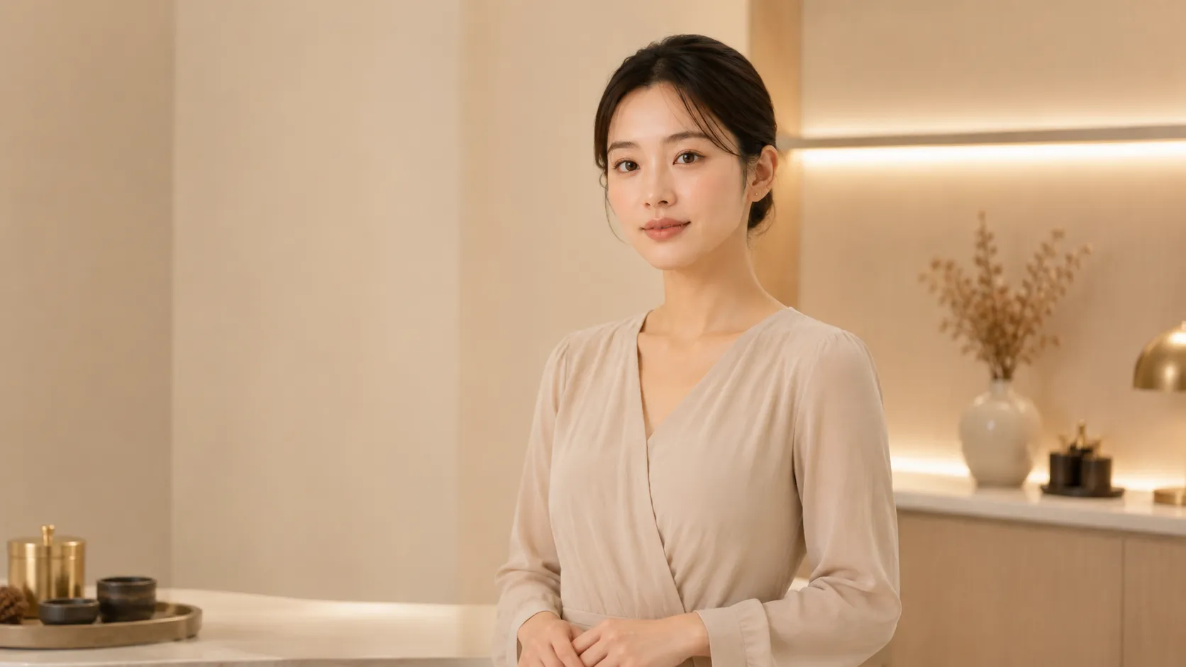 치료 후 편안한 미소