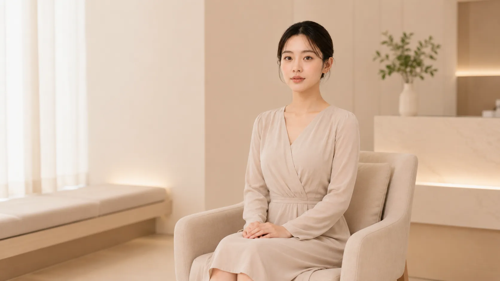 치료 후 편안한 미소