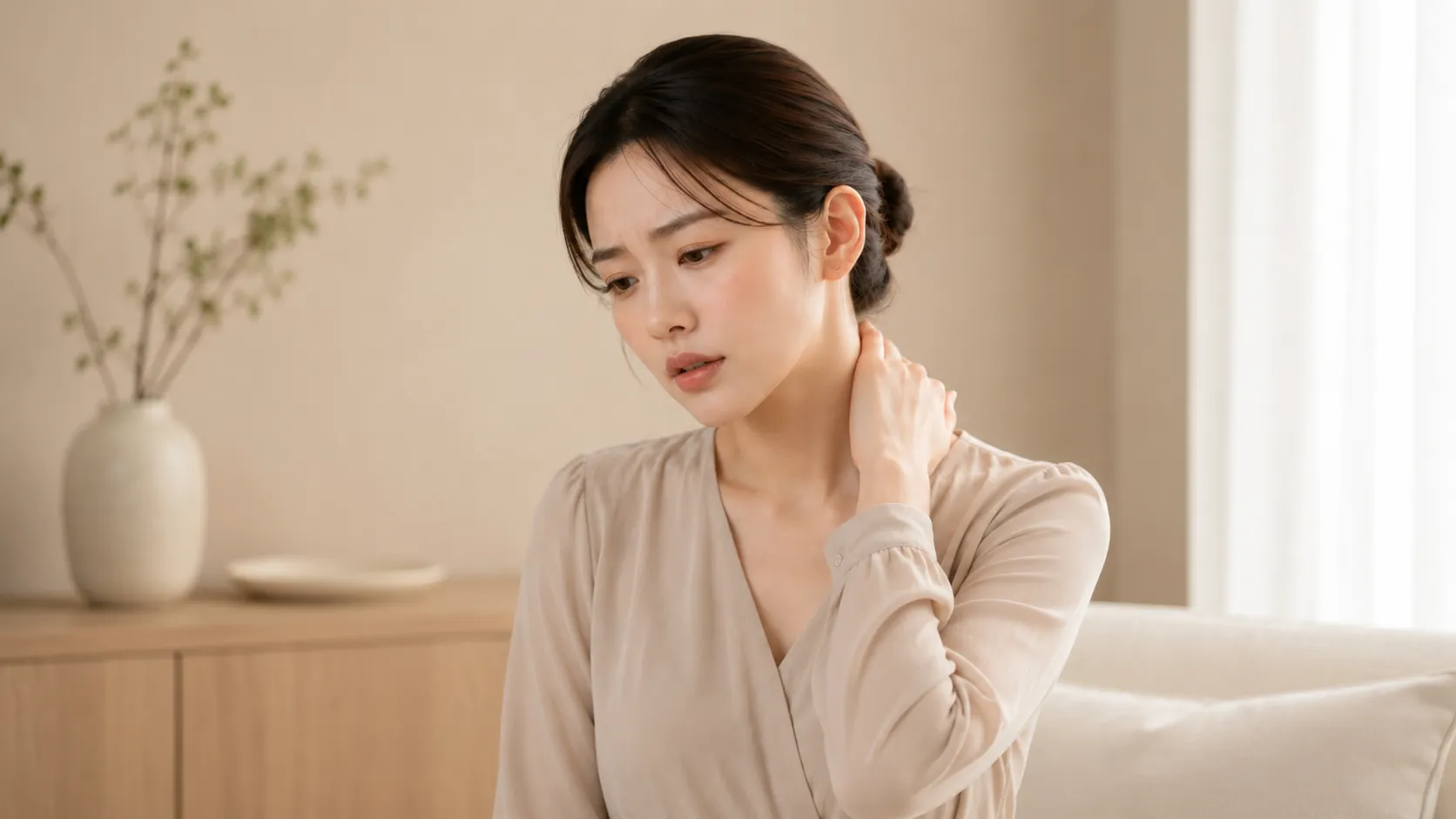 목이나 어깨가 유독 뻐근하고 피로할 때 이명이나 어지럼증이 더 심해진다